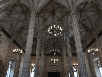 Valencia Selyembörze csavart oszlopos terem