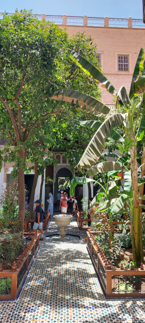 Le jardin intérieur du Bahia Palace