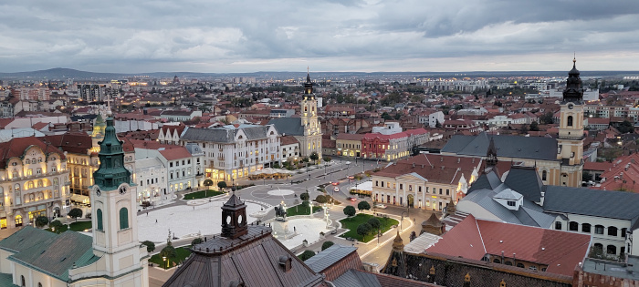 Nagyvárad főtér kilátás