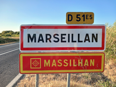 Marseillan okszitán tábla, okszitán nyelv