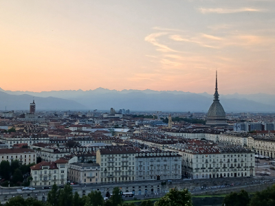 Torino kilátás Monte dei Cappuccini